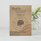 Cartes funèbres de Merci de soldat (Debout devant)