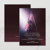 Cartes funèbres tombées de Merci de soldat (Devant / Derrière)