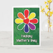 Cartes gaies de jour de mères - fleur de fierté (Fleur jaune)