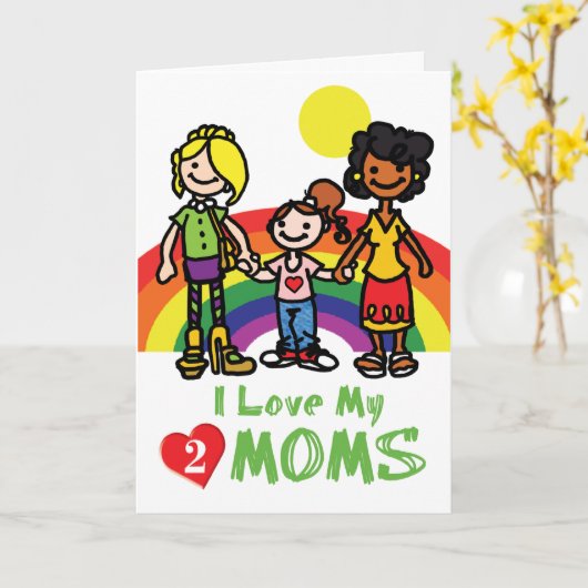 Cartes GAIES - Luv 2 mamans (Fleur jaune)