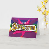 Cartes gaies - superstar (Fleur jaune)