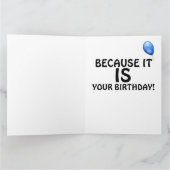 CARTES GÉANTES D'ANNIVERSAIRE NOUS ALLONS FAIRE LA (Intérieur)