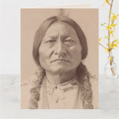 CARTES GÉANTES DE L'INDIEN NATIVE AMÉRICAIN SITTIN (Fleur jaune)