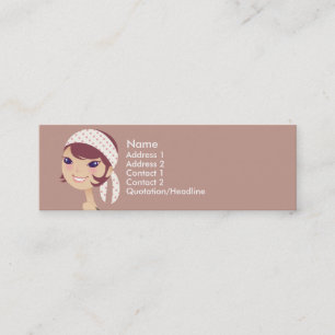 Cartes Girly de profil de fille