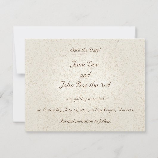 Cartes Gondolas Save-the-Date (Dos)