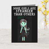 CARTES GOTHIQUE EMO GIRL TWISTED HELLO CARTES (Fleur jaune)