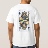 Cartes graphisme sur tshirt homme (Dos)