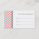 Cartes grises blanches de rendez-vous de salon (Dos)