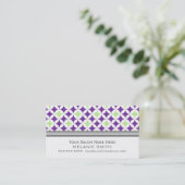 Cartes grises blanches pourpres de rendez-vous de (Debout devant)