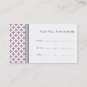 Cartes grises blanches roses de rendez-vous de (Dos)