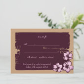 Cartes Grunge hibiscus -rsvp (Debout devant)
