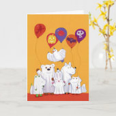Cartes Halloween (Fleur jaune)