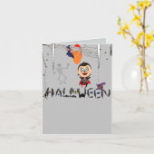 Cartes Halloween/Invitations 02 (Fleur jaune)