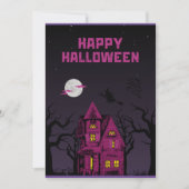 cartes halloween mignonette araignée tour ou trait (Devant)
