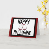 CARTES HALLOWEEN PERSONNALISÉES (Fleur jaune)