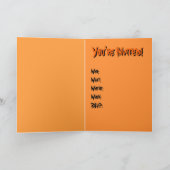 Cartes Halloween personnalisées Invitations de fêt (Intérieur)