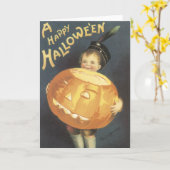 Cartes Halloween vintages (Fleur jaune)