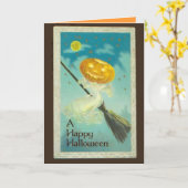 Cartes Halloween vintages (Fleur jaune)