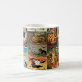 Cartes Halloween vintages Collecte de café Mug (Centre)