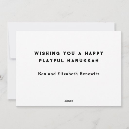 Cartes Hanoukka Pickleball (Dos)