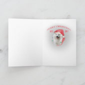 Cartes Ho Ho Ho Samoyed Père Noël (Intérieur)