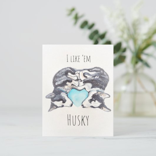 Cartes Husky Note (Debout devant)