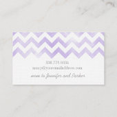 Cartes initiales de maman de chevron de monogramme (Dos)