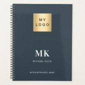 Cartes initiales du monogramme gris charbon busine (Devant)