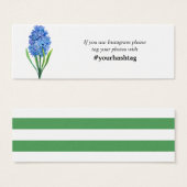 Cartes Instagram Hydrangea Blue Flower Mini (Devant & derrière)