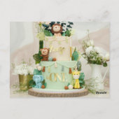 Cartes invitation 1er anniversaire jumeaux (Dos)