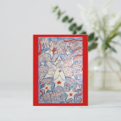 Cartes Invitations Angel Stars & Stripes (Debout devant)