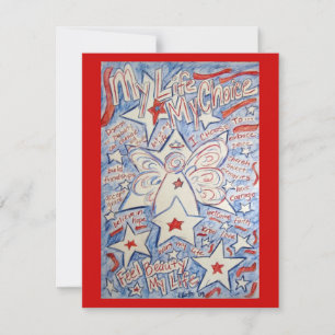 Cartes Invitations Angel Stars & Stripes
