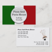 Cartes italiennes de restauration (Devant / Derrière)