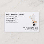 Cartes italiennes de restauration (Dos)