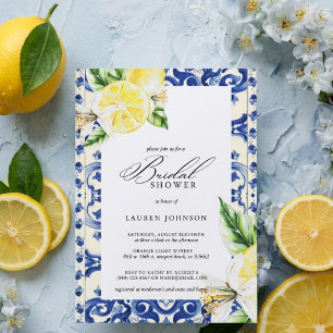 Cartes italiennes Thème citron Shower de mariage