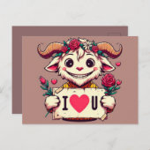 Cartes Je t'aime (Devant / Derrière)