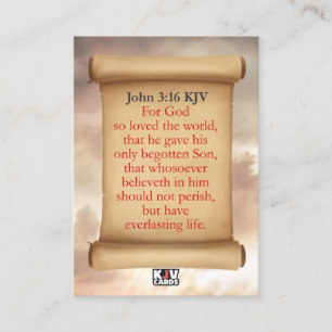 Cartes Jean 3:16 KJV