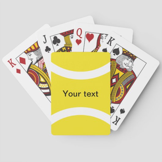 Cartes Jeu de balle de tennis (dos)