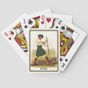Cartes Jeu de Clan Rose Classique Écosse