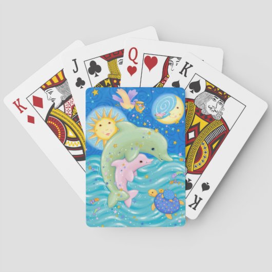 Cartes Jeu de dauphins (dos)