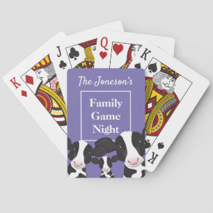 Cartes Jeu de famille Nom de nuit Purple Blanc Vaches