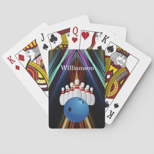 Cartes Jeu de quilles - Boule et quilles personnalisables (dos)