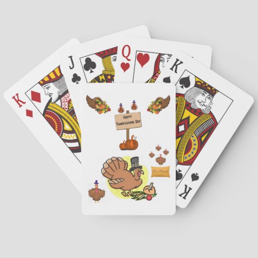 Cartes Jeu de Thanksgiving Card Deck (dos)