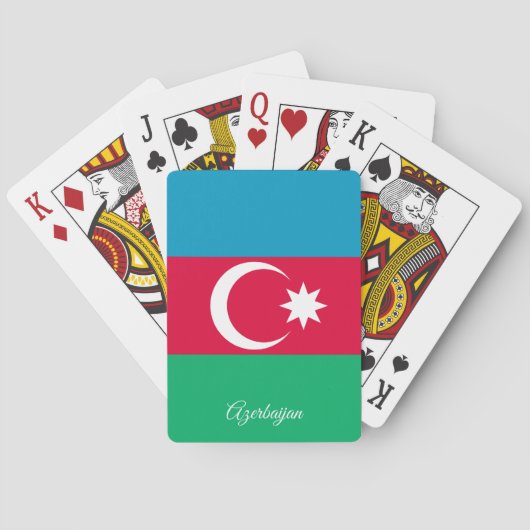 Cartes Jeu du Drapeau d'Azerbaïdjan, Azerbaïdjan Jouer de (dos)