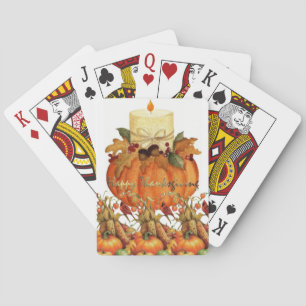 Cartes Jour de bon thanksgiving Jeu de carte Deck