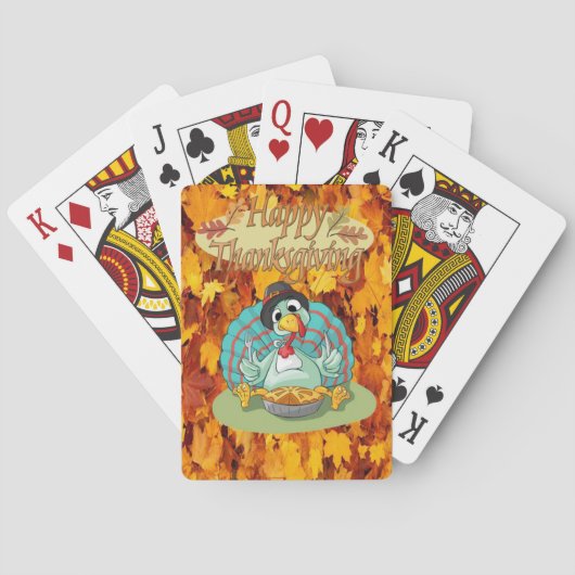 Cartes Jour de bon thanksgiving Jeu de carte Deck (dos)