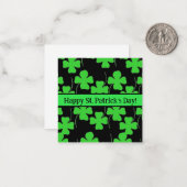 Cartes joyeuse Saint-Patrick, mignonnes, à stocker (Devant/Arrière en situation)