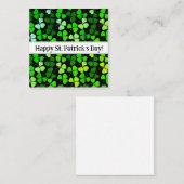 Cartes joyeuse St Patrick journee, mignonnes, fait (Devant / Derrière)