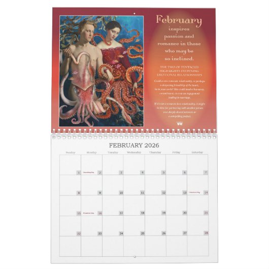 Cartes Joyeuses Calendrier Tarot 2024 (Feb 2026)