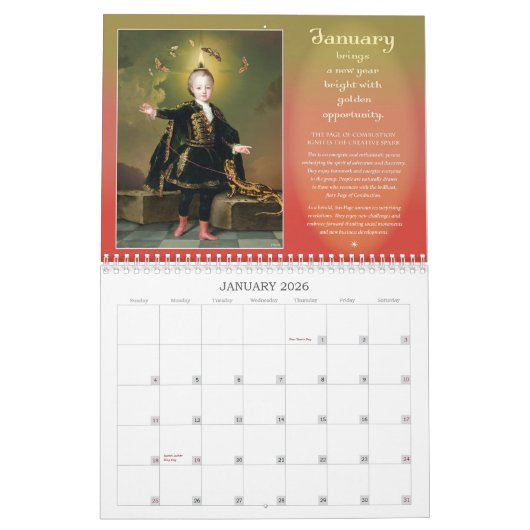 Cartes Joyeuses Calendrier Tarot 2024 (Jan 2026)